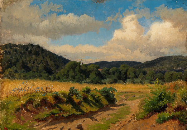 Cereal Field At The Edge Of The Forest Rehearsal 1854
