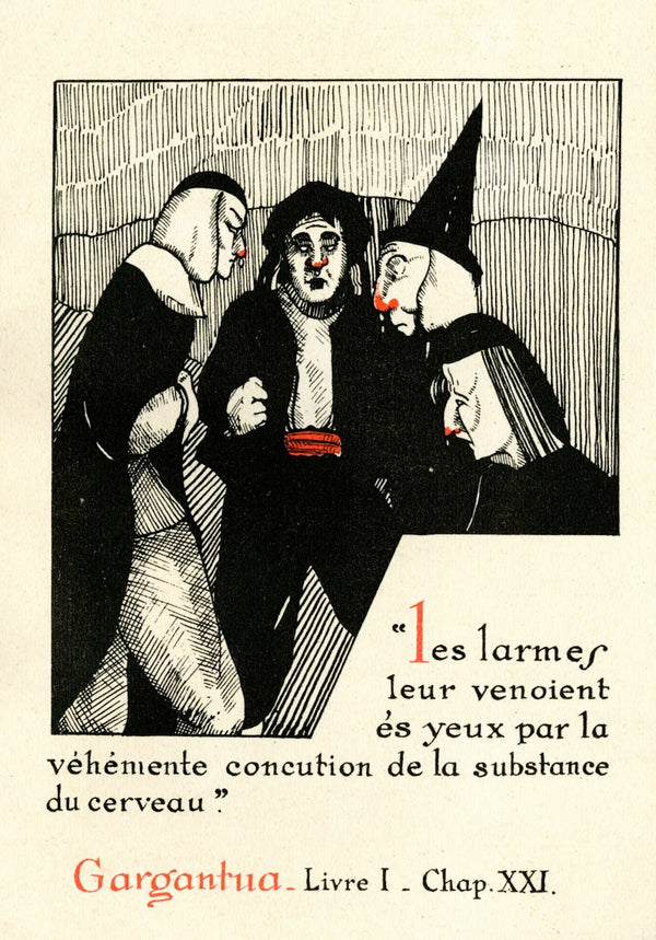 Les larmes leur venoient és yeux par la véhémente concution de la 1910 1950