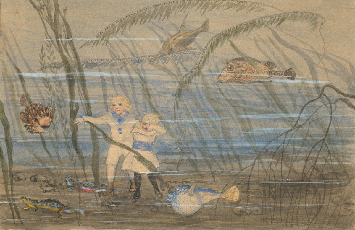 Per och Lisa hos fiskarne Pl1 ca 1912