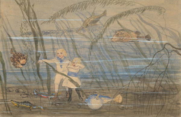 Per och Lisa hos fiskarne Pl1 ca 1912