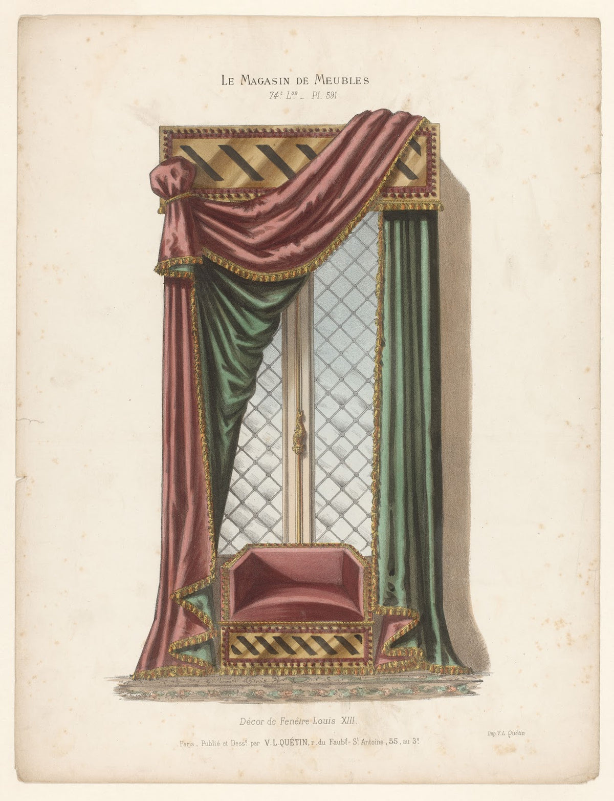 Décor de Fenêtre Louis XIII 1832   1904