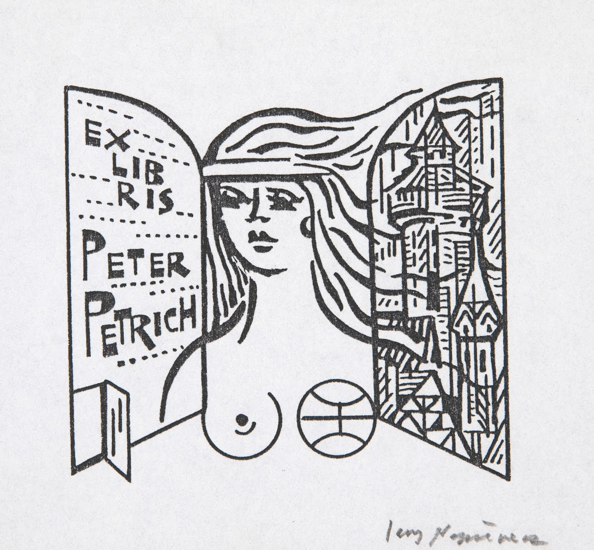 Ekslibris Peter Petrich 1992