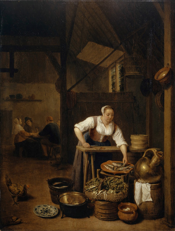 Maid Preparing Fish 1657