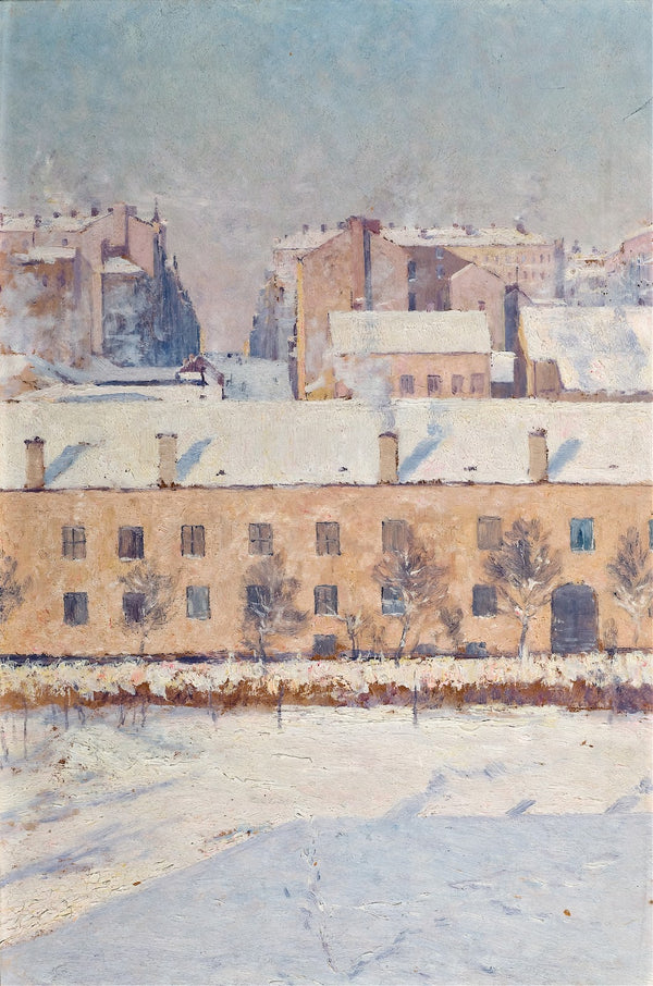 A Winter Scene Motif from Southern Stockholm 1886