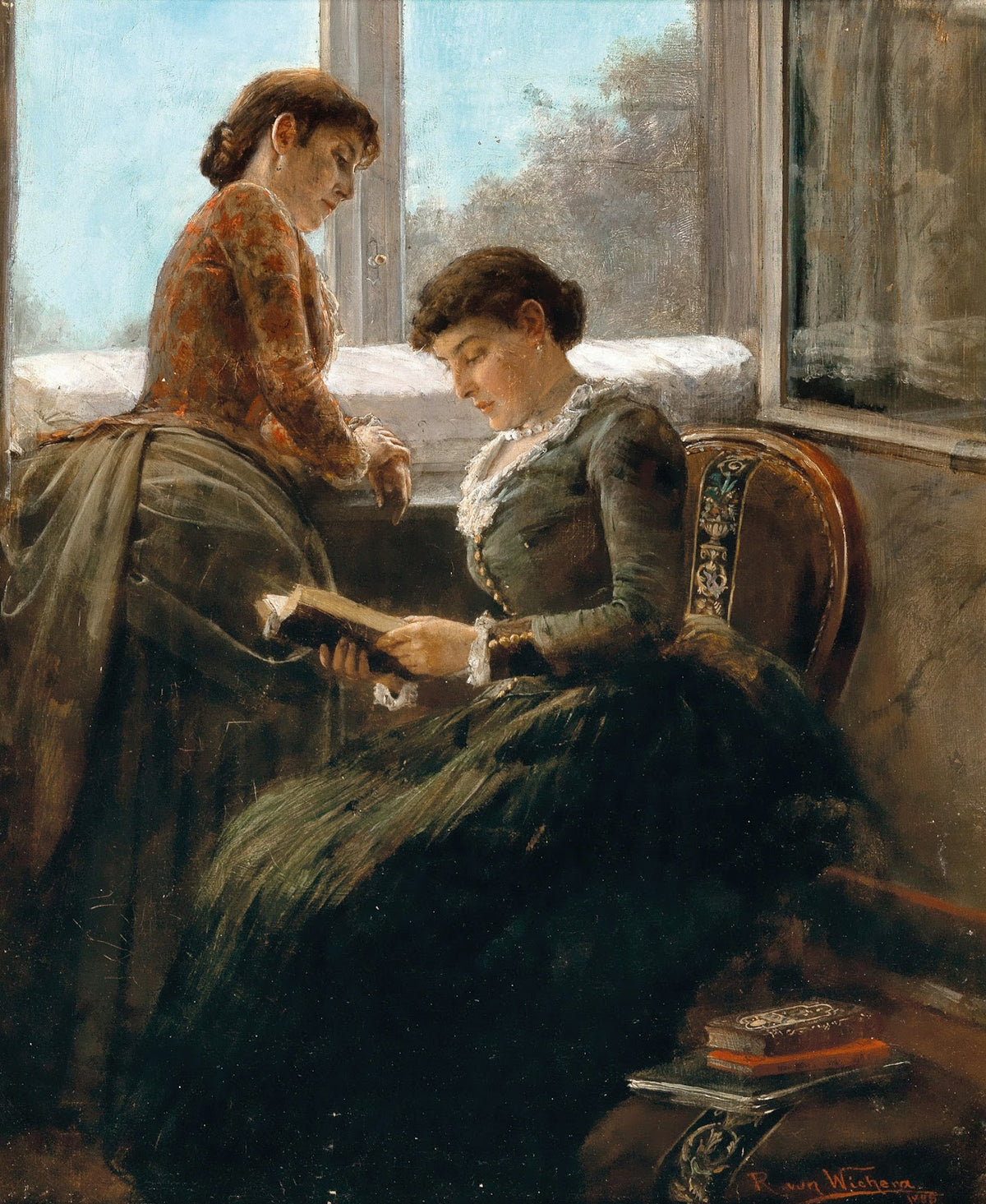 Reading by the Window 1885