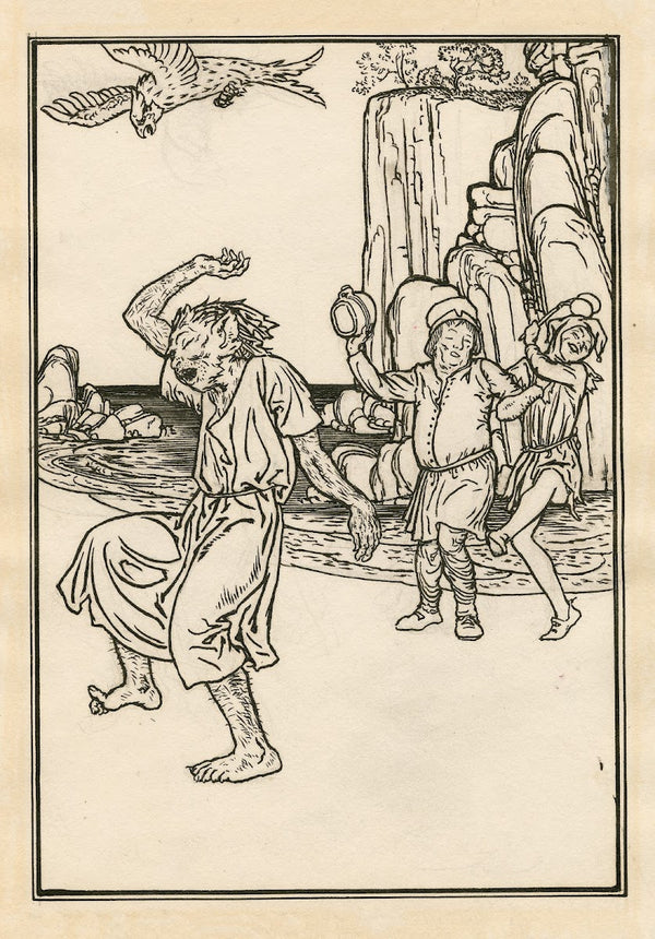 Design for full page illustration to The tempest act 2 scene 2 1900