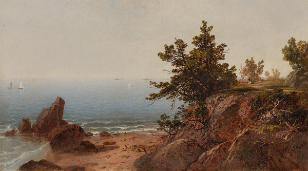 View from the Cliff Noon on the Seashore 1863