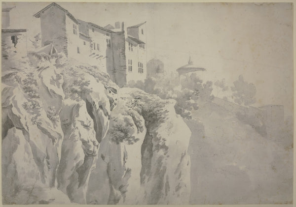 Houses on high rocks
