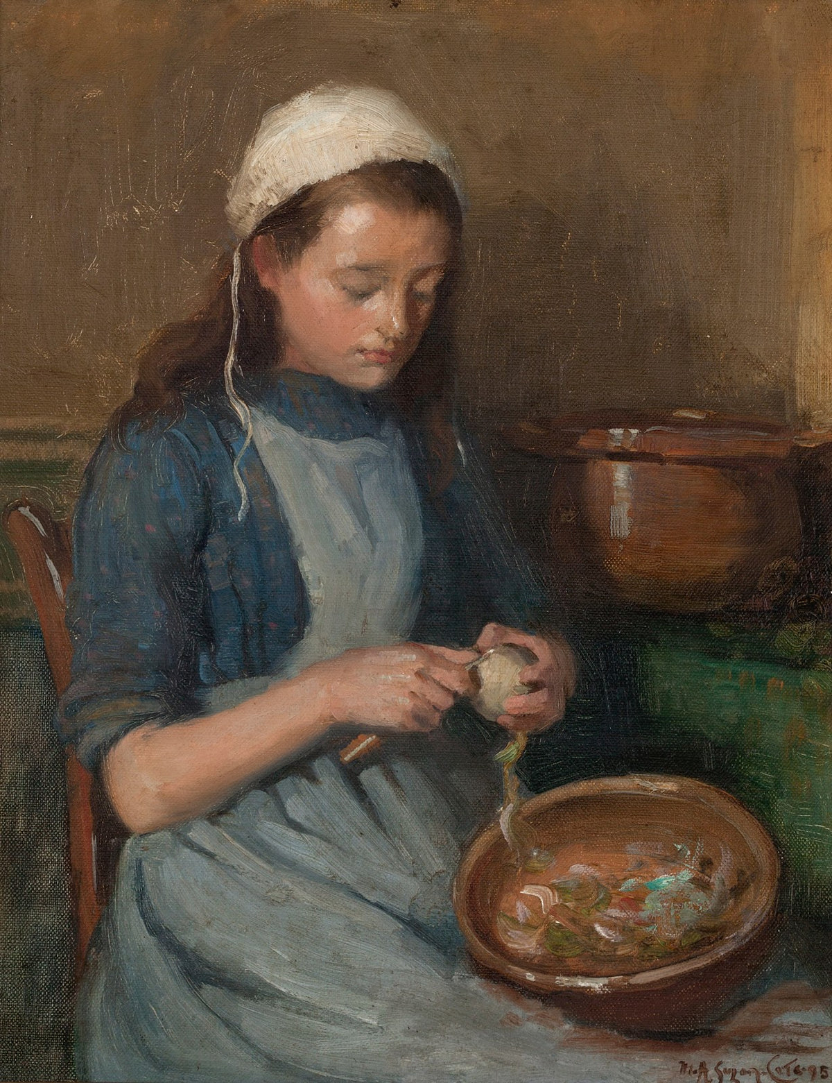 Peeling Apples 1895