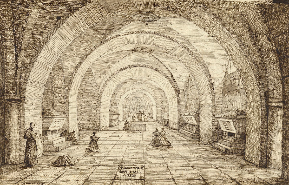 Interior of the Tomb of Louis Phillippe and the Orléans Family 1845