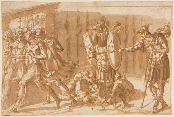 Victorious Soldiers with Trophy 1550s