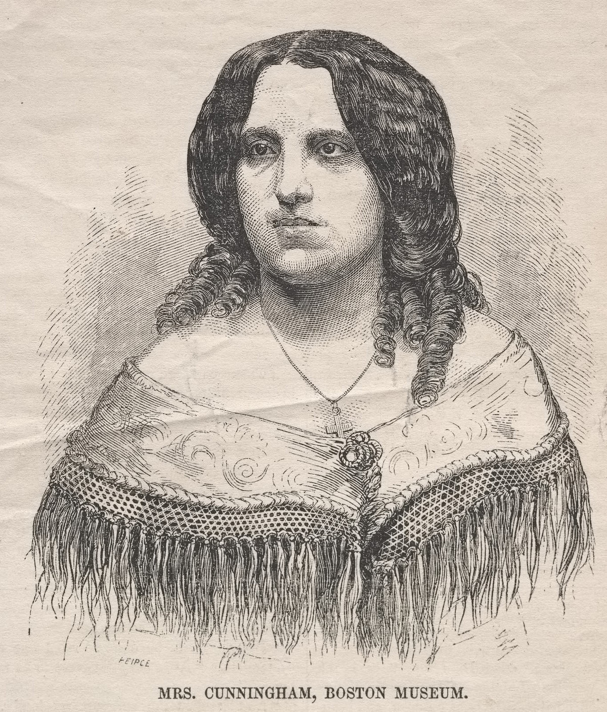 Mrs Cunningham Boston Museum 1859