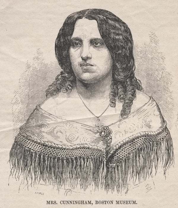Mrs Cunningham Boston Museum 1859