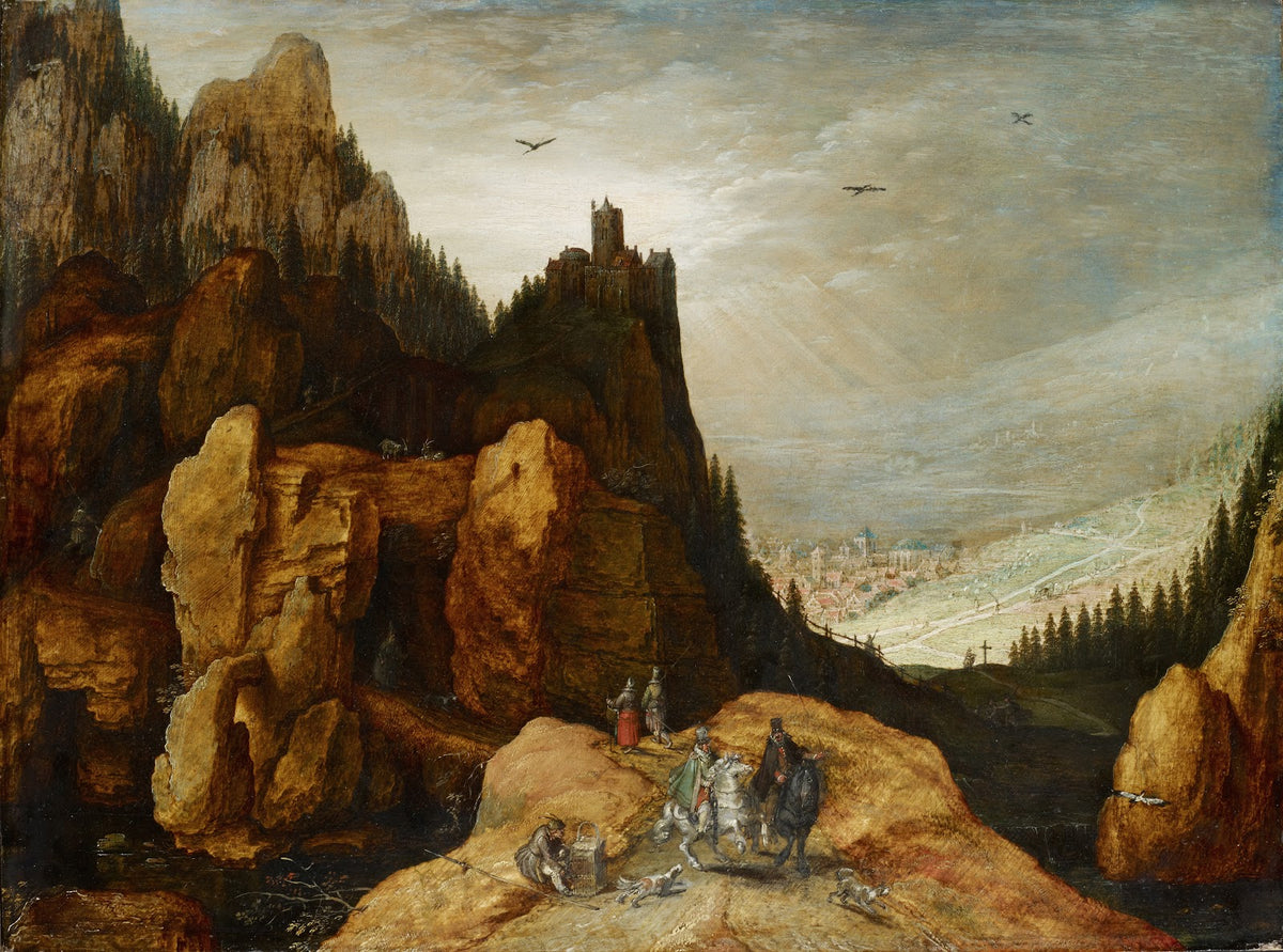 Alpine Landscape with Castle 15901595