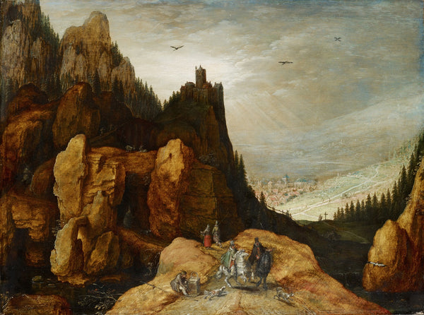 Alpine Landscape with Castle 15901595