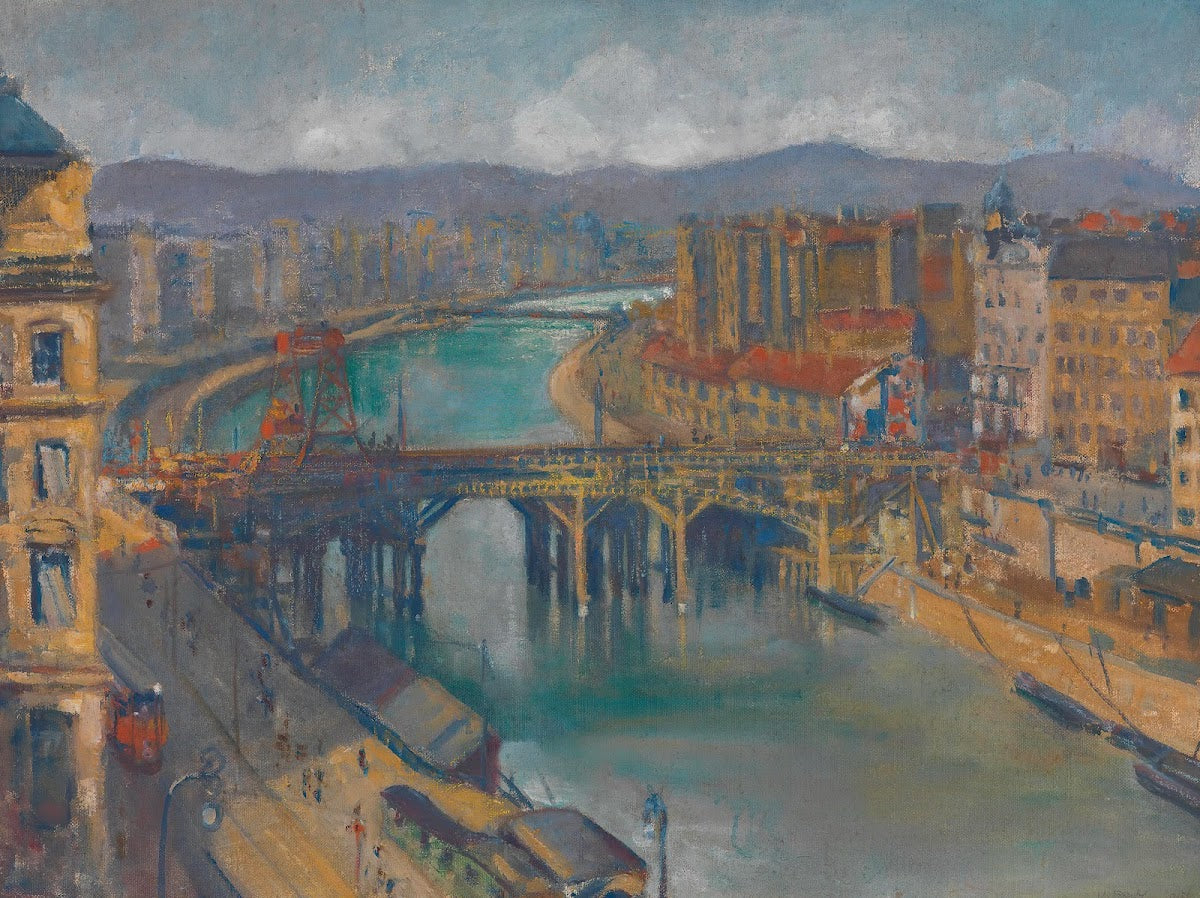Bau der Marienbrücke 1914