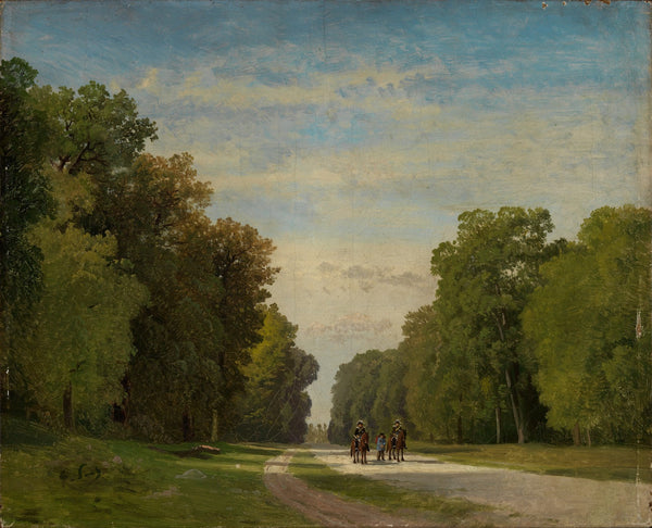 Allee bei Fontainebleau 1858