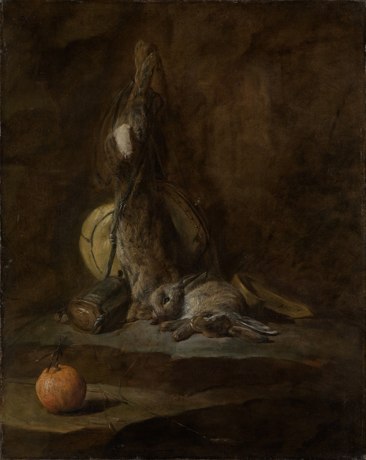 Still life with dead rabbit ca 1728