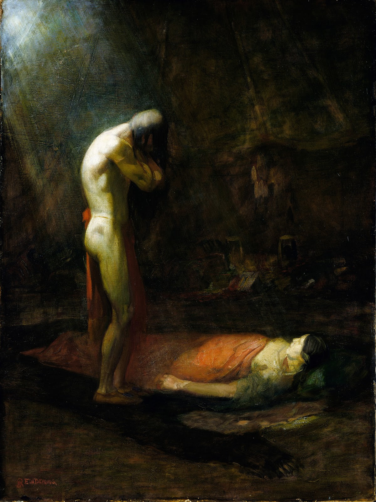 The Mourning Brave Ca 1892