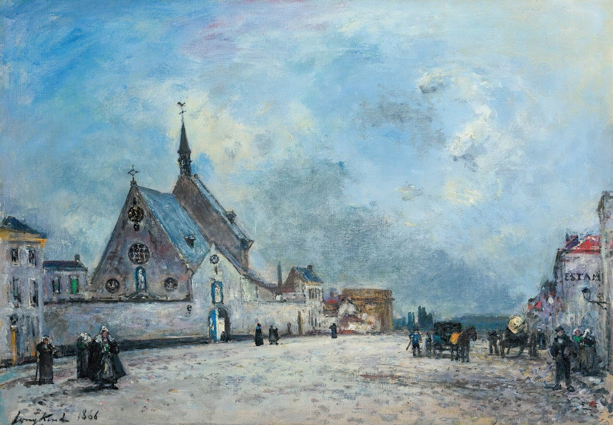 La Place De Léglise 1866