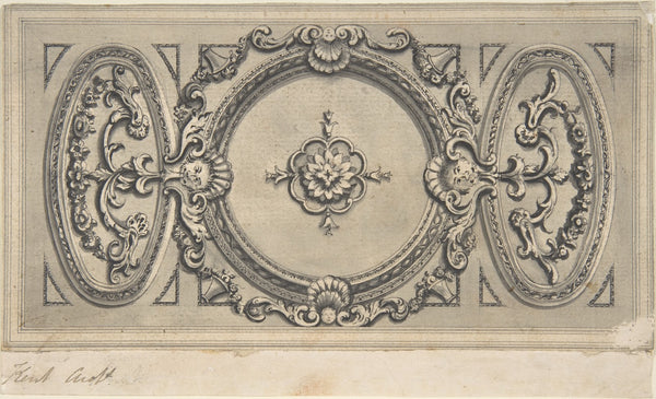Design for a Staircase Ceiling ca 1756
