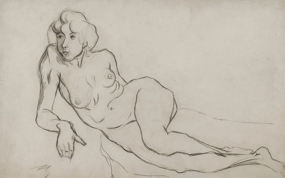 Recumbent Nude Woman Femme nue allongée