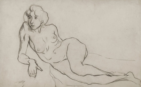 Recumbent Nude Woman Femme nue allongée