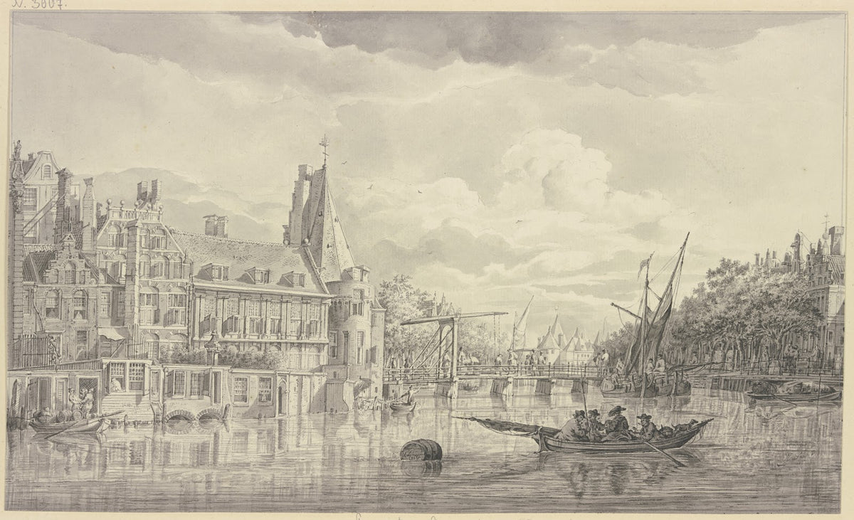 View of the Kloveniersdoelen in Amsterdam 1765