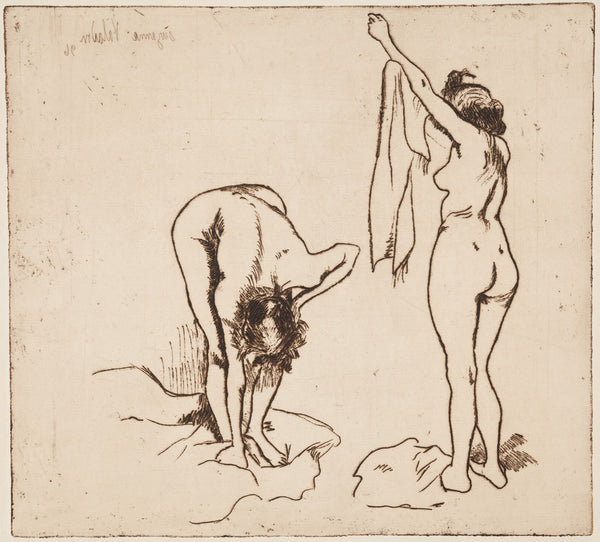 Femmes sessuyant  Baigneuses 1895
