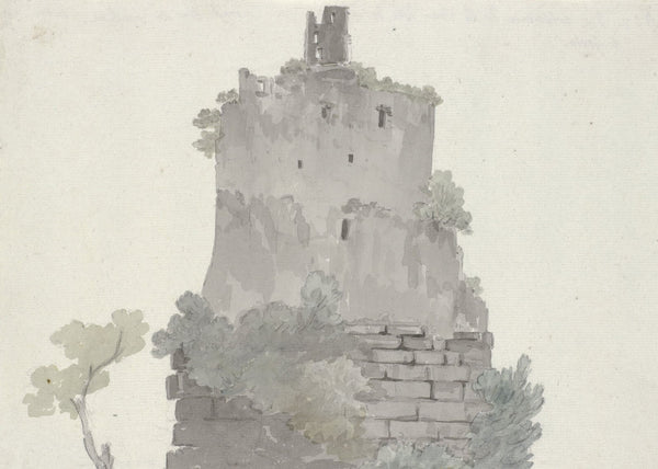 Exterieur van het graf van Ciceron tussen Itri en Gaeta 1778