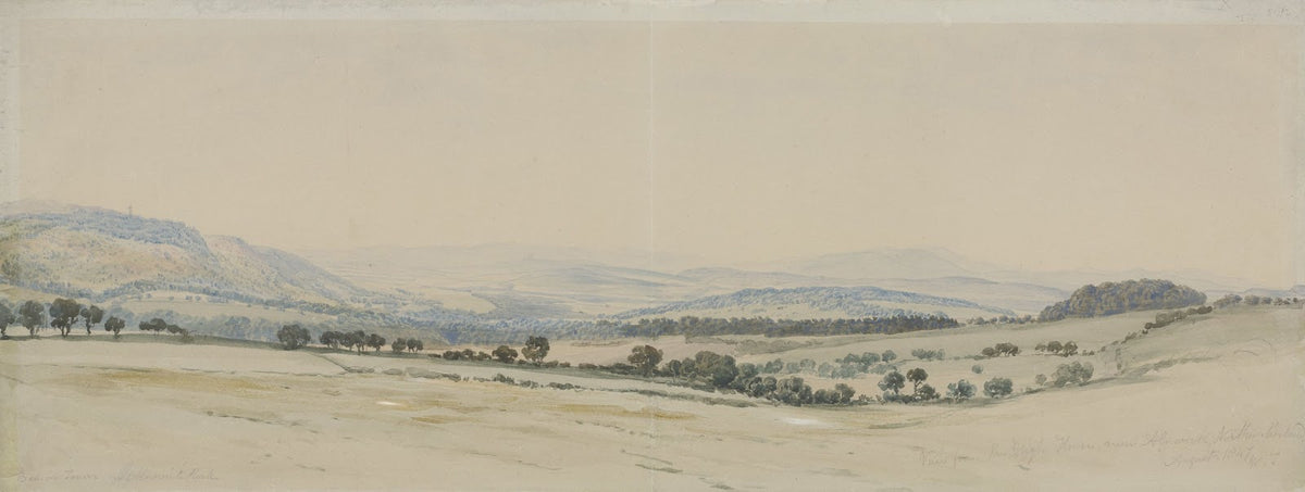 Heuvellandschap in Northumberland 1847