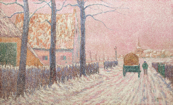 Le Faubourg sous la neige ou Scène de rue en hiver 1886