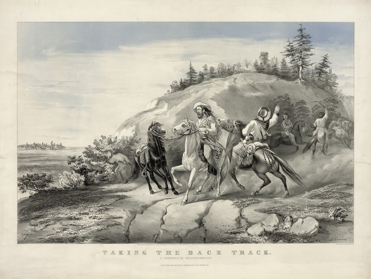 Taking the back track a dangerous neighborhood 1866