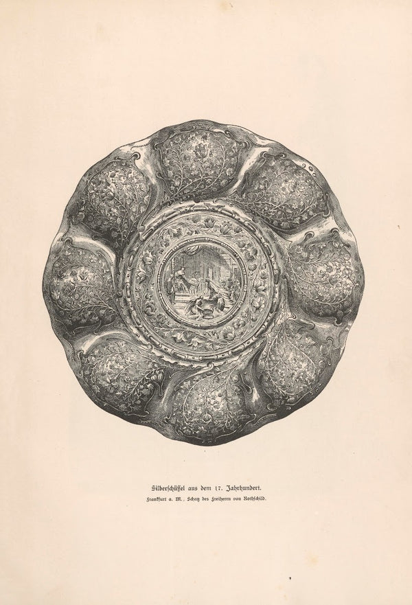 Silberschüssel aus dem 17 Jahrhundert 1888