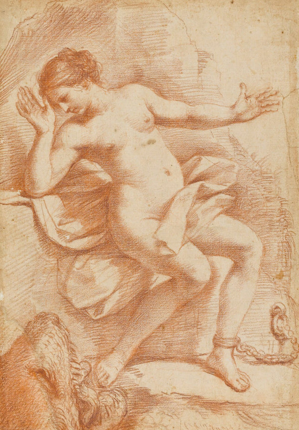Andromeda Chained To A Rock Threatened By A Sea Monster