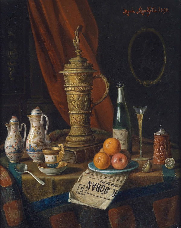 Stillleben Mit Deckelhumpen 1890