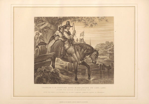 Charles II in Disguise aided in his Escape by Jane Lane  E M Ward 19th century