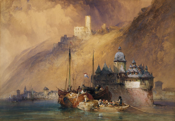 The Phalz Castle on the Rhine 1847