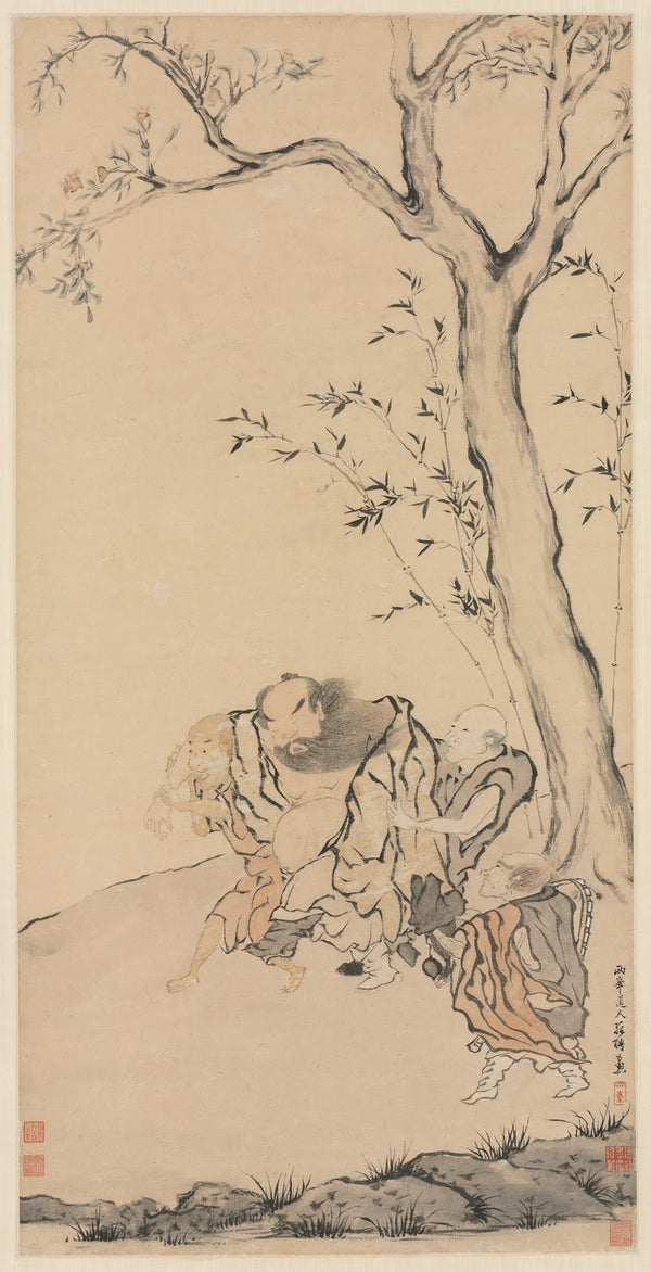 Zhong Kui Supported by Ghosts 1700s