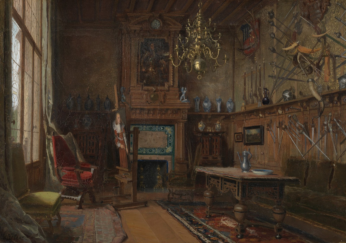 Het atelier in de villa van het echtpaar Willet Holthuysen te Le Vésinet 1875  1