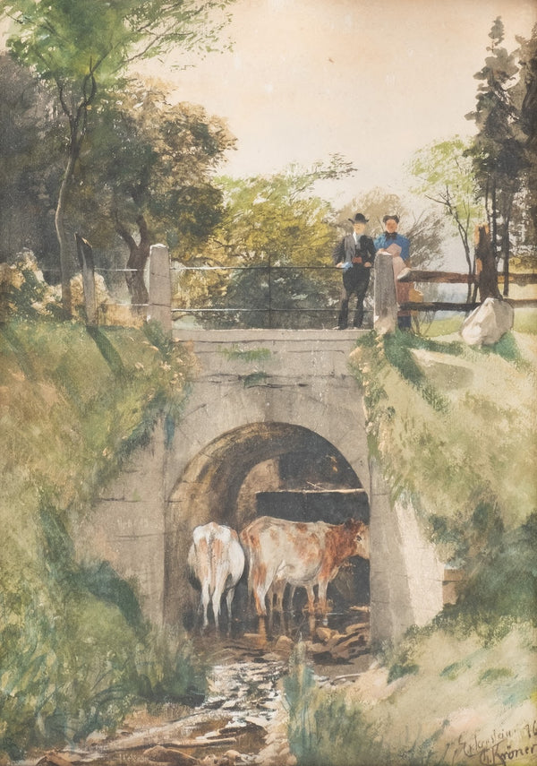 At The Pond Of Externstein In The Teutoburger Land 1876