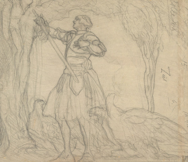 A knight before a vision of Christ 1920