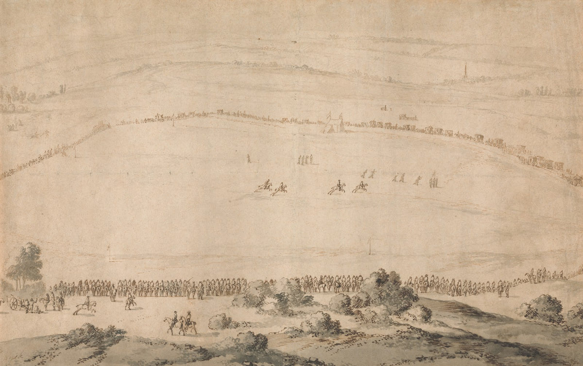 A Race Meeting at Newmarket Heath ca 1671