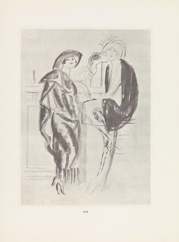 Two women at a bar 1921