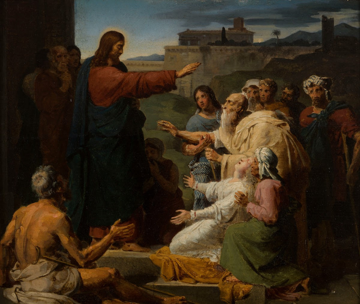 Jesus healing the blind and the lame 1817