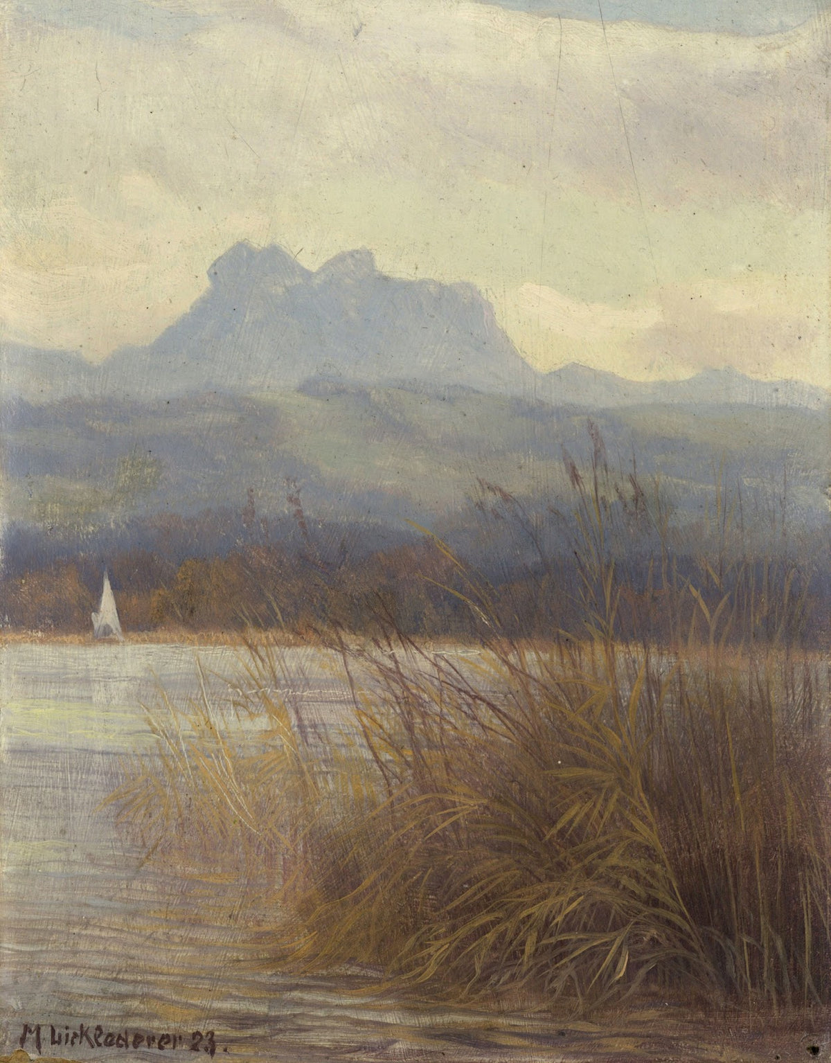 Simsee mit Heuberg 1923