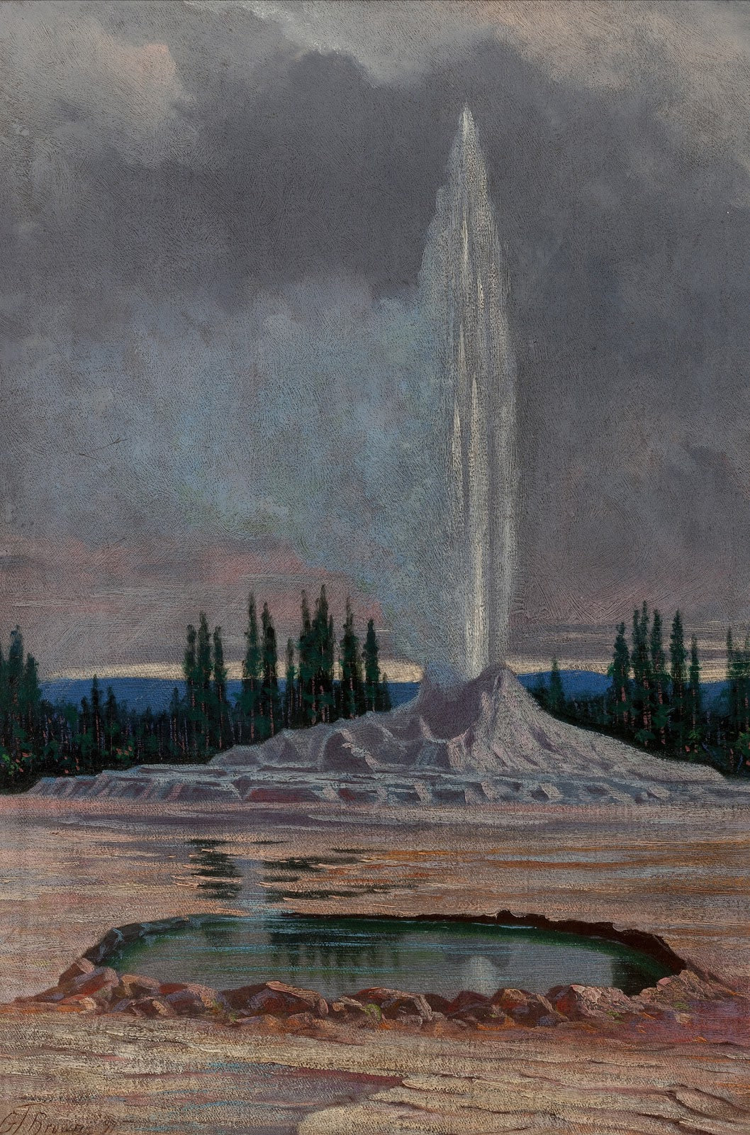 Castle Geyser Yellowstone National Park 1891