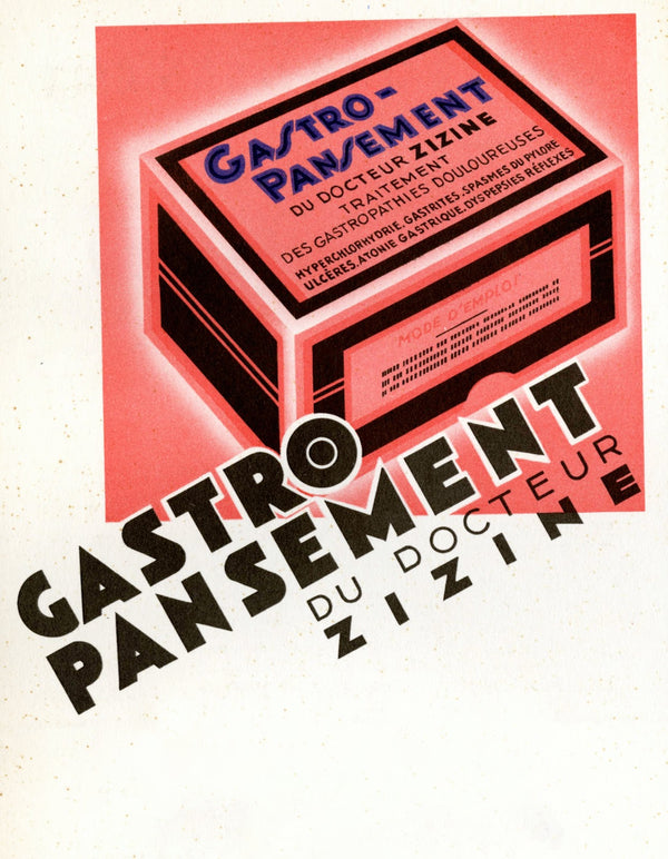 Gastro pansement 1910 1950