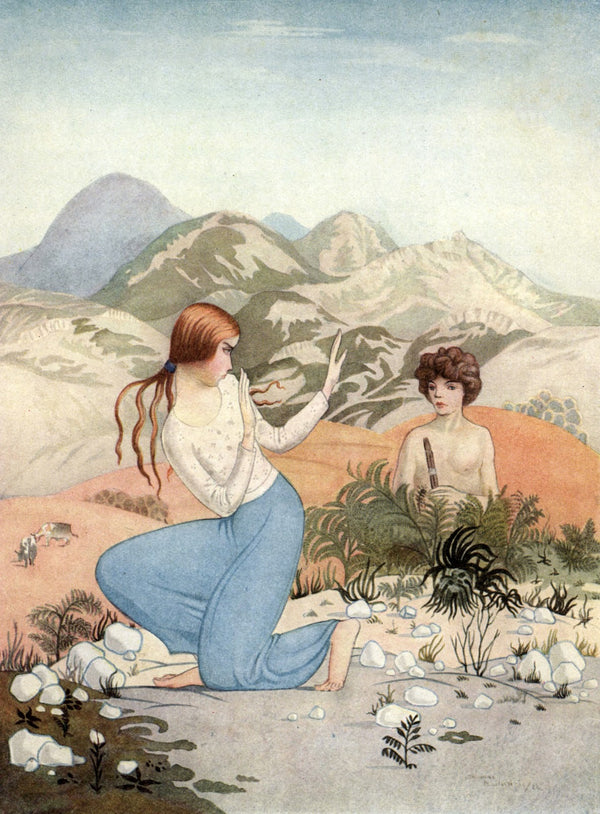 He stood waist deep in greenery fronting her squarely 1926