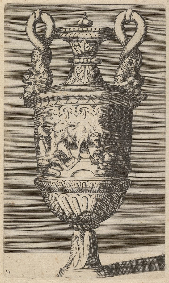 Vase with the Veneration of a Bull 17th century